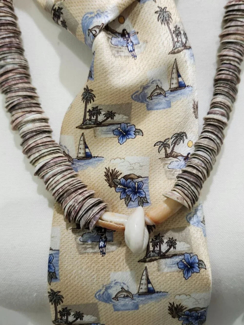 Neckwear and Tropical Shell Necklace, Reimagined for Today’s Trendy Look